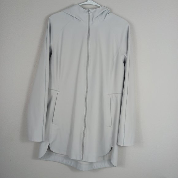 LULULEMON Women's Glyde Along Softshell jacket gray size 8 - Picture 3 of 9